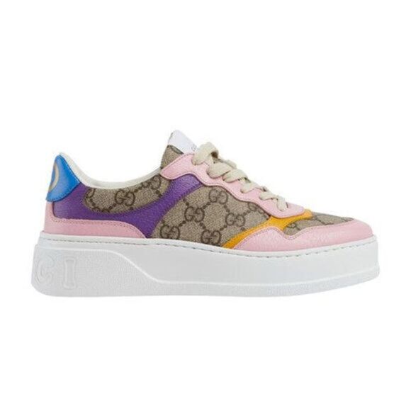 Brand new women’s Gucci Multicolor Platform Sneakers size 10.5 and 11 - Picture 1 of 17